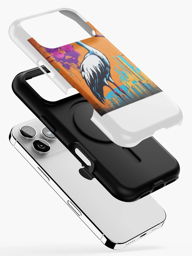 Thumbnail 2 of 4, iPhone Case, stork bird designed and sold by coolsima.