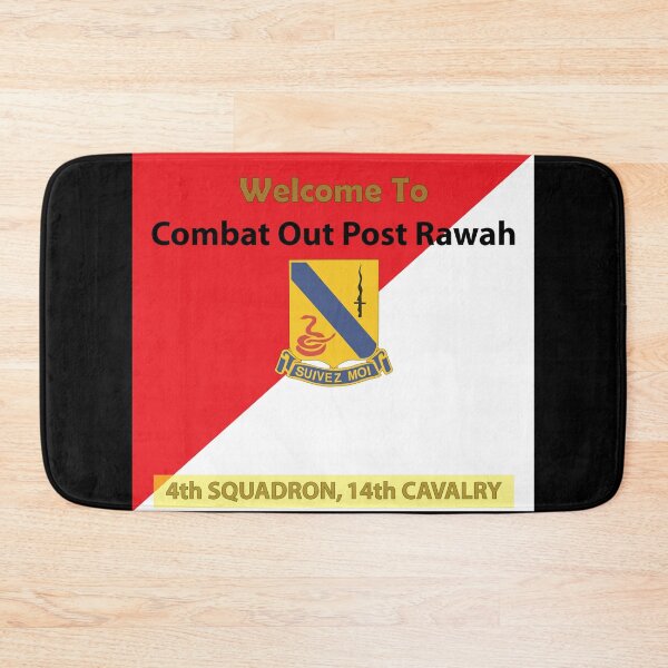 Item preview, Army - 4th Squadron, 14th Cavalry Regiment - Welcome to COP Rawah X 300 designed and sold by Military Insignia Products.