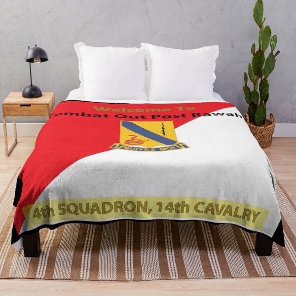 Item preview, Army - 4th Squadron, 14th Cavalry Regiment - Welcome to COP Rawah X 300 designed and sold by Military Insignia Products.