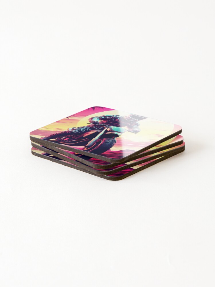 Thumbnail 4 of 5, Coasters (Set of 4), Galactic Rider 02 designed and sold by ColorCrafters.