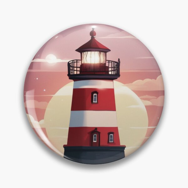 Item preview, Red and White Lighthouse designed and sold by purplesensation.