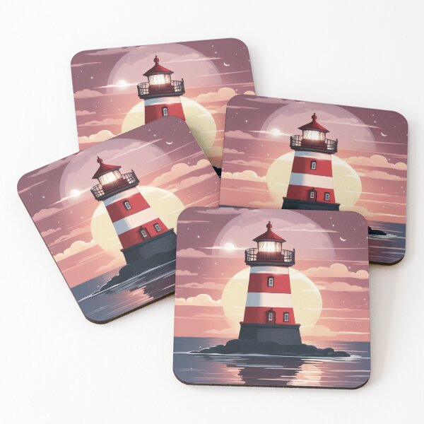 Item preview, Red and White Lighthouse designed and sold by purplesensation.