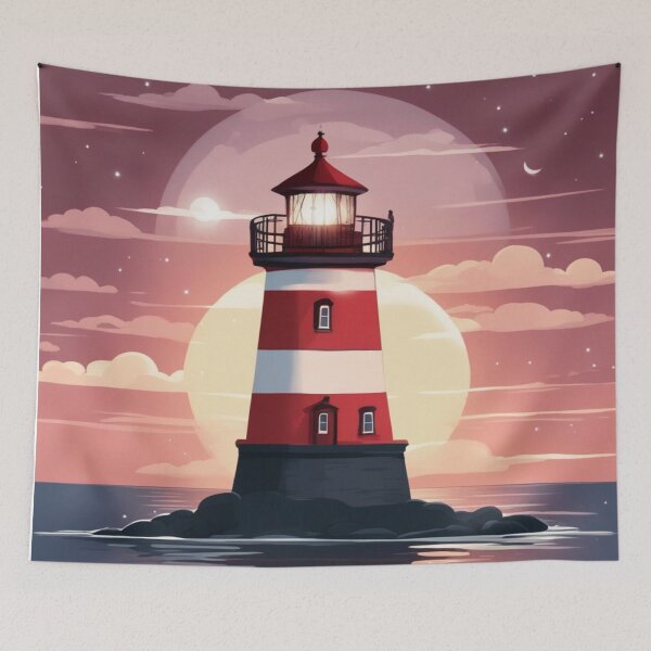 Item preview, Red and White Lighthouse designed and sold by purplesensation.