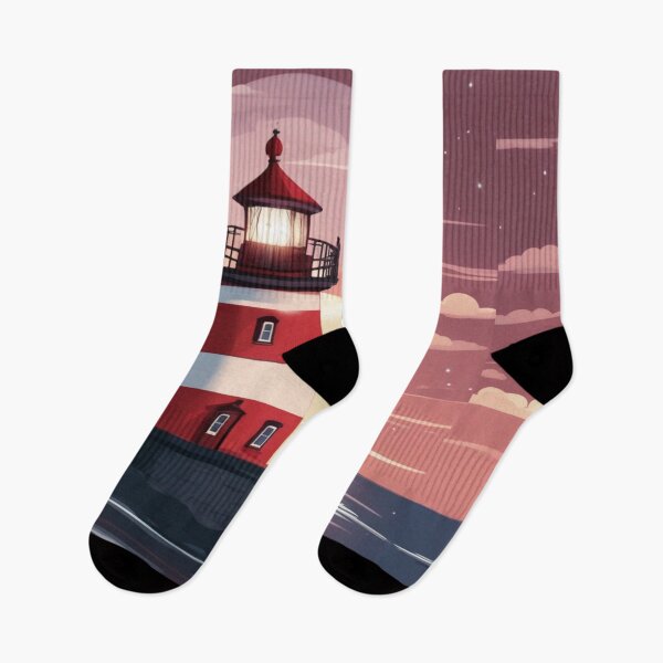 Item preview, Red and White Lighthouse designed and sold by purplesensation.