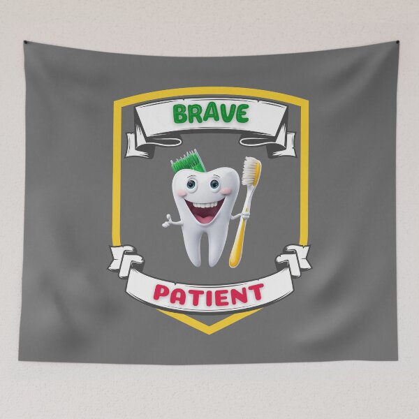 Item preview, Brave Patient - Healthy Teeth designed and sold by BababuuuPrint.