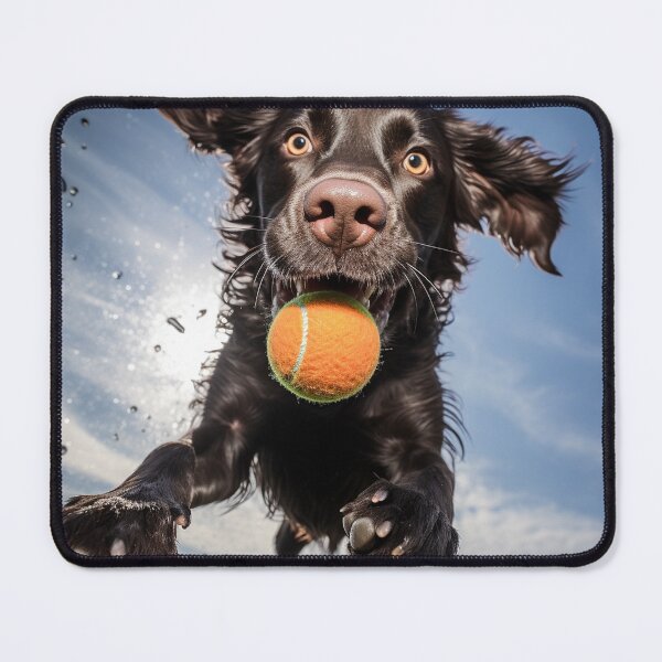 Item preview, Funny dog catching a ball designed and sold by SecretSeeker.