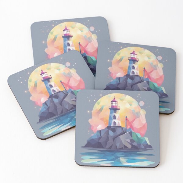 Item preview, Lighthouse on Rocks designed and sold by purplesensation.