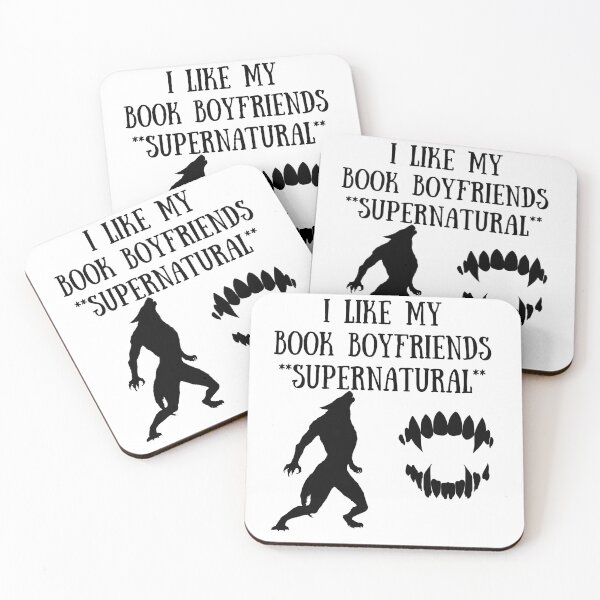 Item preview, I Like My Book Boyfriends Supernatural designed and sold by DebbieDoesBooks.