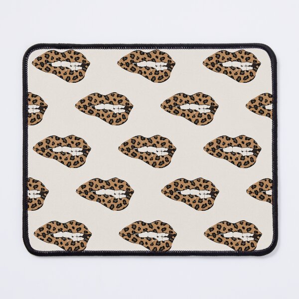 Item preview, Leopard Print Lipstick Lips designed and sold by CreativeDraws42.