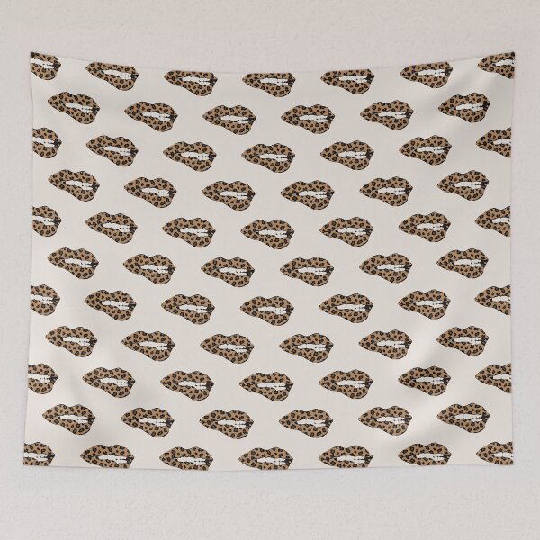 Item preview, Leopard Print Lipstick Lips designed and sold by CreativeDraws42.