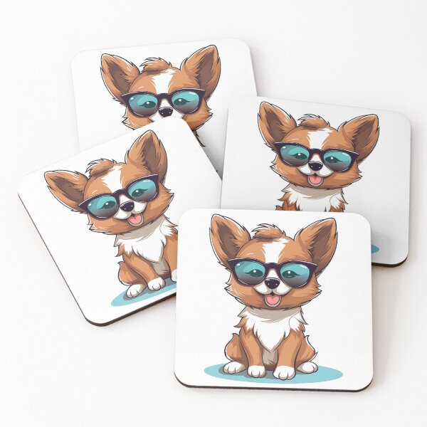 Item preview, Smiling Kawaii Pup in Shades designed and sold by elmindo.