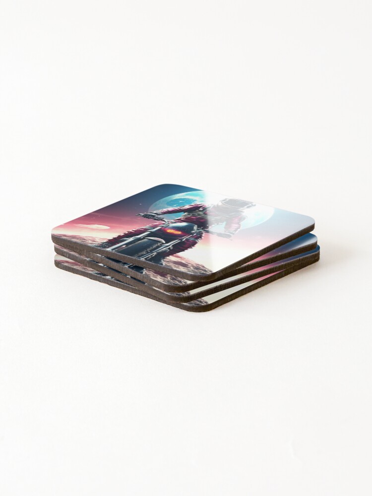 Thumbnail 4 of 5, Coasters (Set of 4), Galactic Rider 03 designed and sold by ColorCrafters.