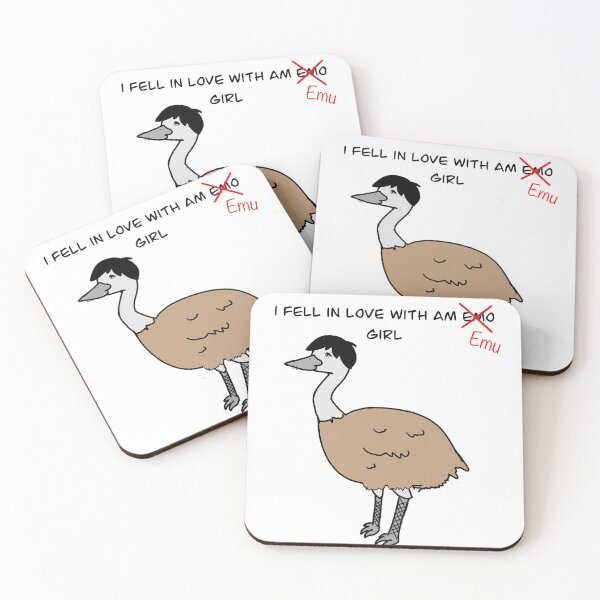 Item preview, I fell in love with an emu girl funny design designed and sold by BigPigSmallPig1.