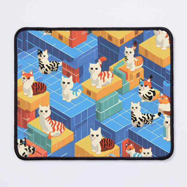 Item preview, Purrfect Harmony Cat Seamless Pattern Graphic Design designed and sold by Design-DD56.
