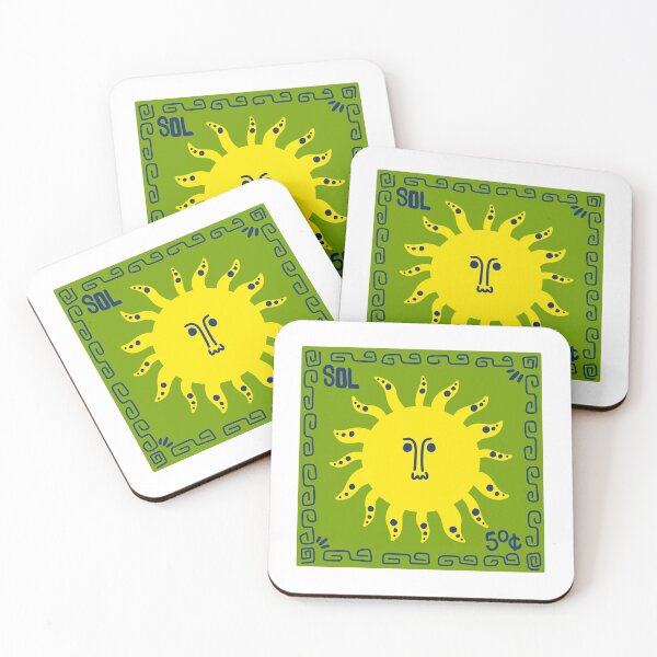 Item preview, Sol Green and Blue Stamp designed and sold by GraceMakes03.