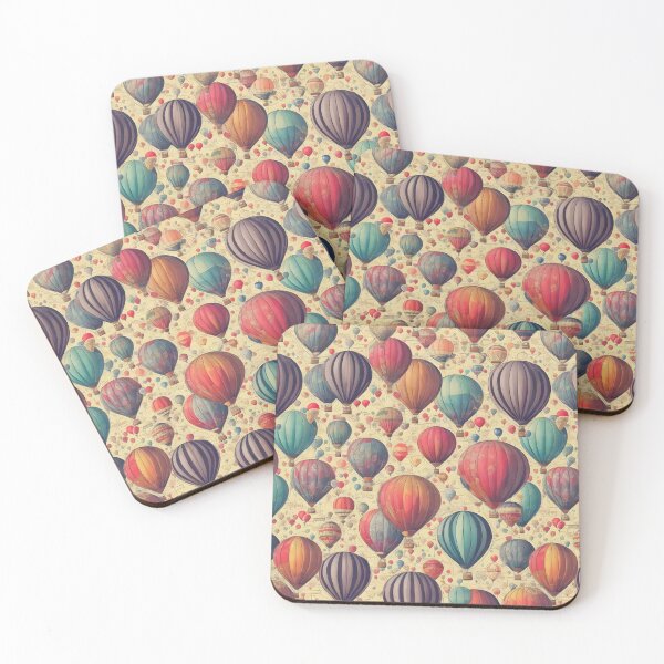 Item preview, Sketched Air Balloons in Pattern designed and sold by NickTaroDesign.