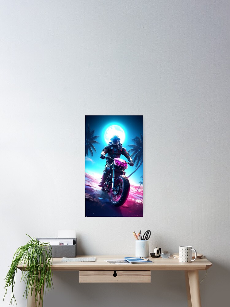 Thumbnail 2 of 3, Poster, Galactic Rider 04 designed and sold by ColorCrafters.