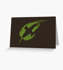 Leaf on the Wind Greeting Card