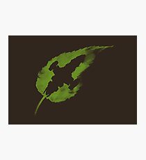 Leaf on the Wind Photographic Print