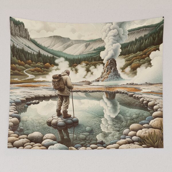 Item preview, Explorer in Picturesque Valley designed and sold by PictorialWhimsy.