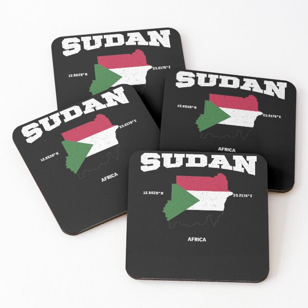 Item preview, Sudanese Flag and Map, Sudan coordinates, sudan location designed and sold by Flag Outfit.