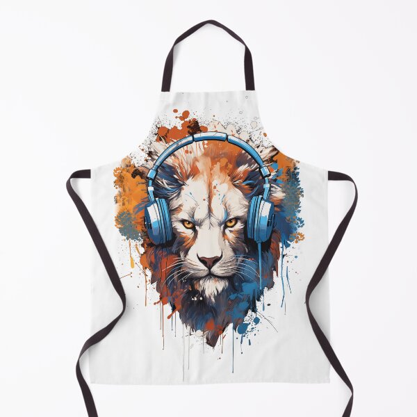 Item preview, Lion with Headphones designed and sold by elmindo.