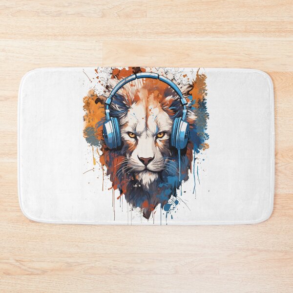 Item preview, Lion with Headphones designed and sold by elmindo.