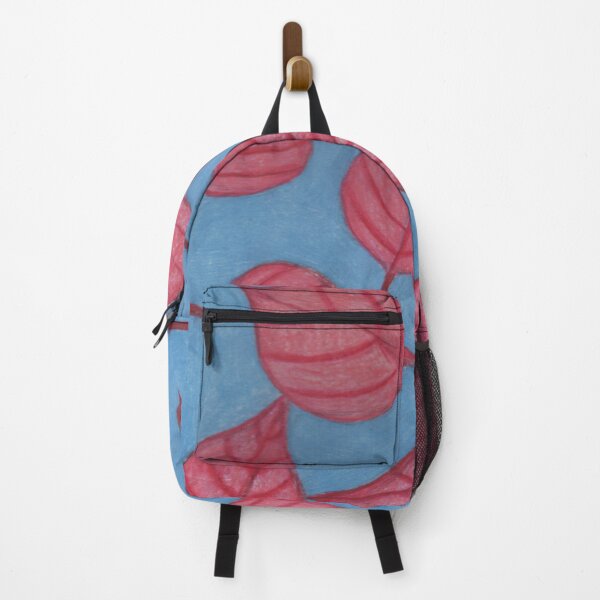 Item preview, Pink leaves on a blue background designed and sold by Artbysarah23.