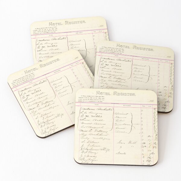 Item preview, Vintage Hotel Register designed and sold by VICKY BRESLIN.