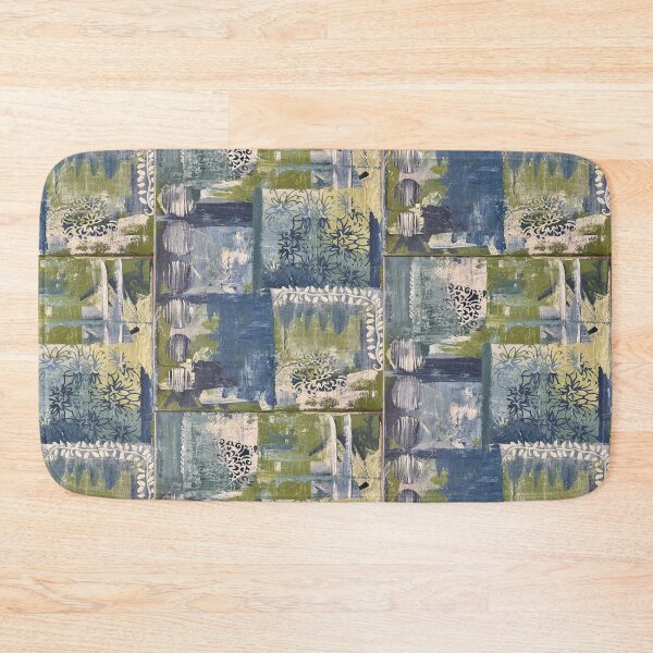 Item preview, Abstract Acrylics: Green Blue Patchwork designed and sold by DanaLButler.