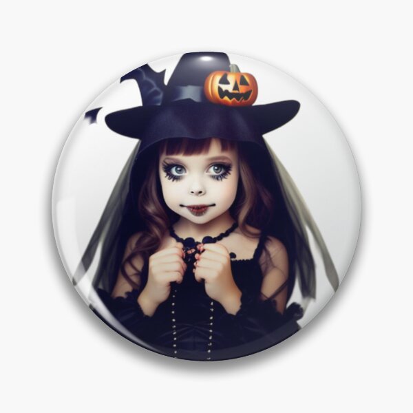 Item preview, Halloween little cute girl with scary make up designed and sold by Yelenaapen.