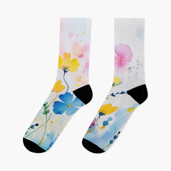 Item preview, Simple floral art watercolour wildflowers designed and sold by Inktown.