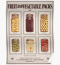 Fruit and Vegetable Packs. Poster