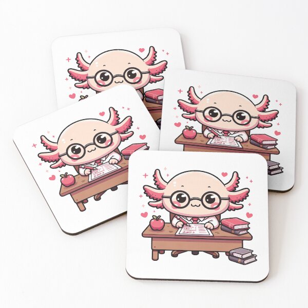 Item preview, Kawaii Axolotl Teacher's Lesson designed and sold by PuffPuffPrint.