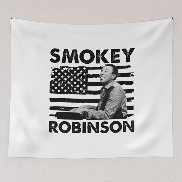 Item preview, Smokey Retro Robinson American Flag designed and sold by cutrightneal.