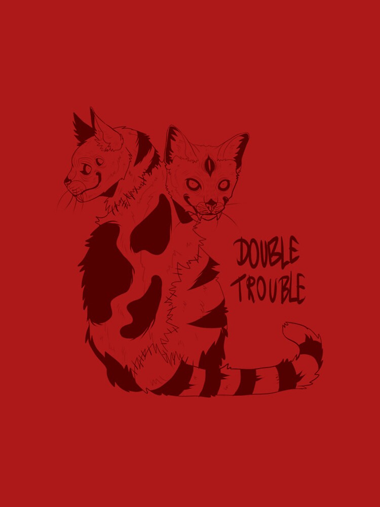 Thumbnail 4 of 4, iPhone Case, Red Double Trouble! designed and sold by R3xHouse.