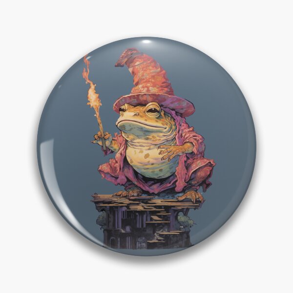 Item preview, Wizard Toad Frog Casting a Spell designed and sold by egneveRArt.