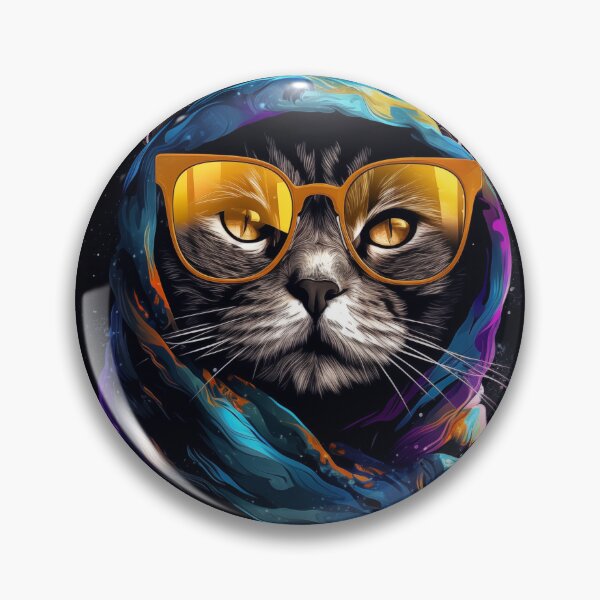 Item preview, Stylish Cat in Quantum Wavetracing designed and sold by elmindo.