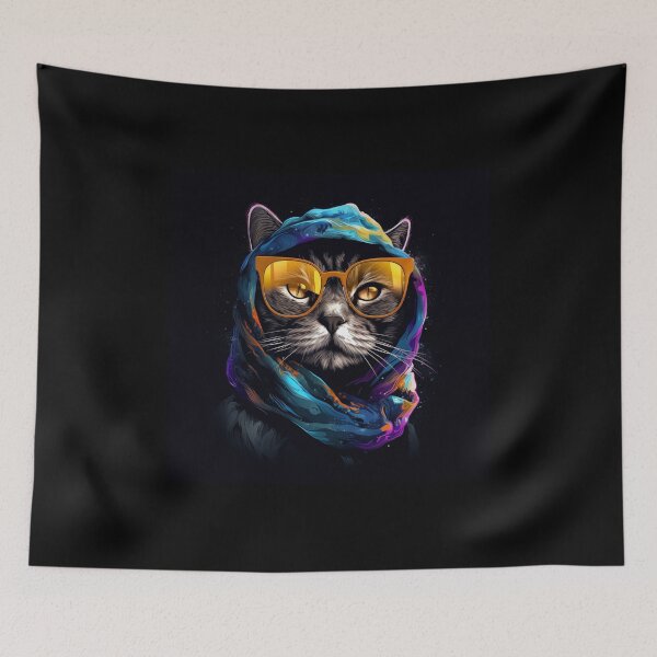 Item preview, Stylish Cat in Quantum Wavetracing designed and sold by elmindo.
