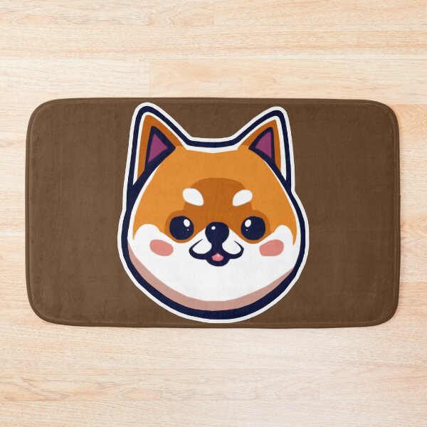 Item preview, shiba inu japanese dog chibi kawaii head designed and sold by huggymauve.