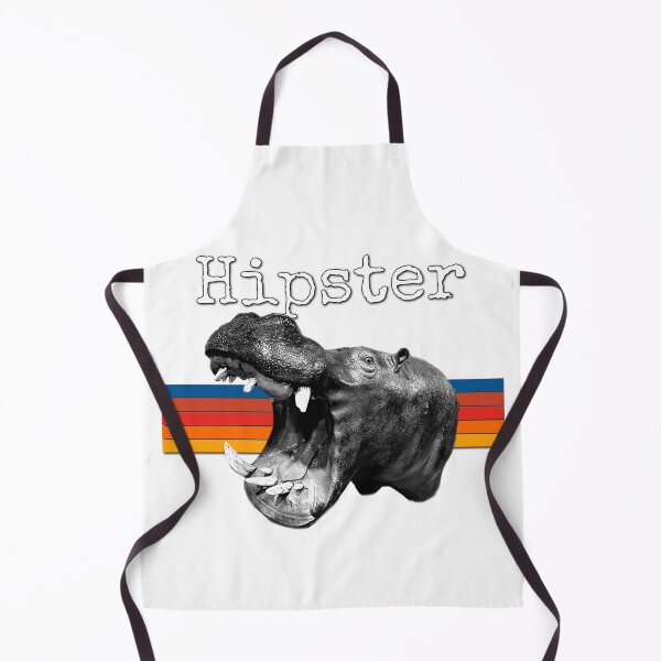 Item preview, Hipster Hippo Hippopotamus Funny Vintage Retro designed and sold by BubbaCommerce.