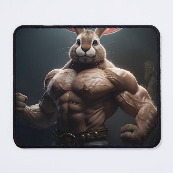 Item preview, Muscular Rabbit  designed and sold by toaderbogdan88.