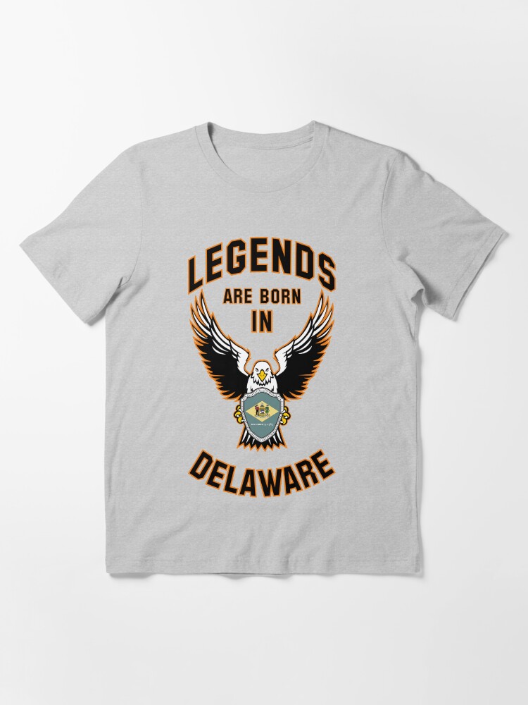Alternate view of Legends are born in Delaware Essential T-Shirt