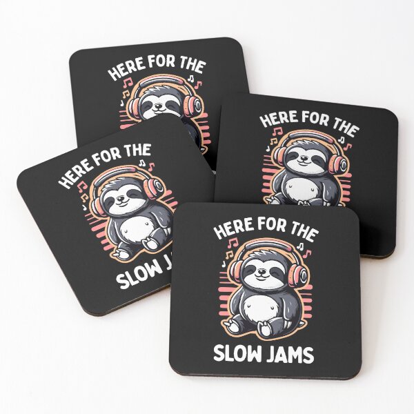 Item preview, Sloth Listening to Music - Here For The Slow Jams designed and sold by hadleyfoo.