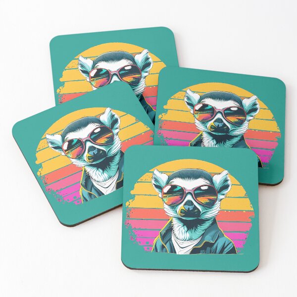Item preview, Rebel Style: Cool Lemur T-shirt, Quilt, Cap and Sticker designed and sold by VirtusMachina.