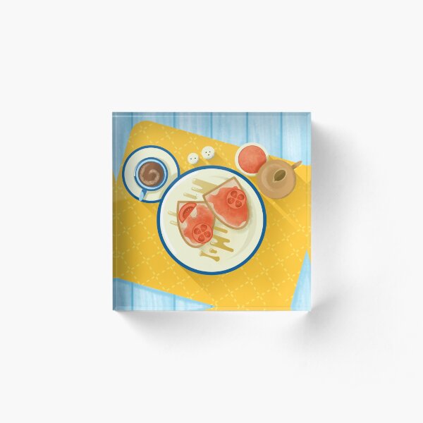 Tostada con Tomate Acrylic Block