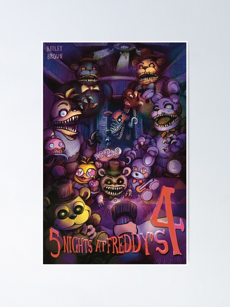 Five Nights at Freddy's - Game & Movie Poster Postcard for Sale by Bailey  Brown