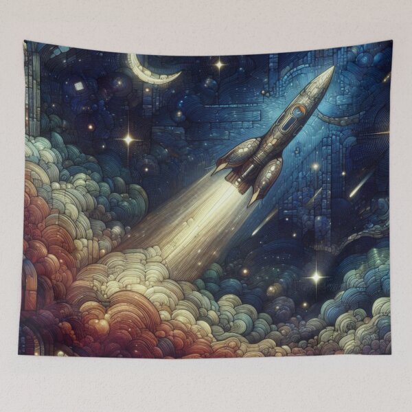Item preview, Racing Rocketship Version A designed and sold by MJNurmi.