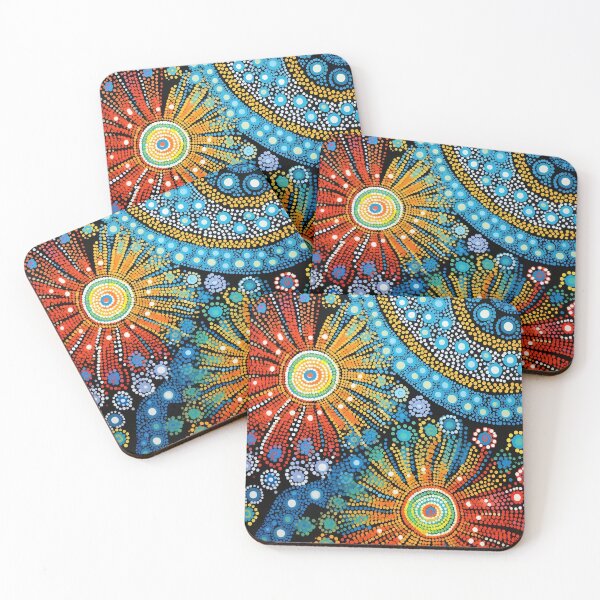 Item preview, Colorful Aboriginal Art print designed and sold by dcrc.
