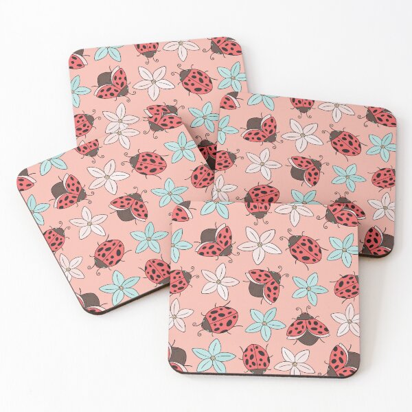 Item preview, Ladybugs and Flowers designed and sold by CreativeDraws42.